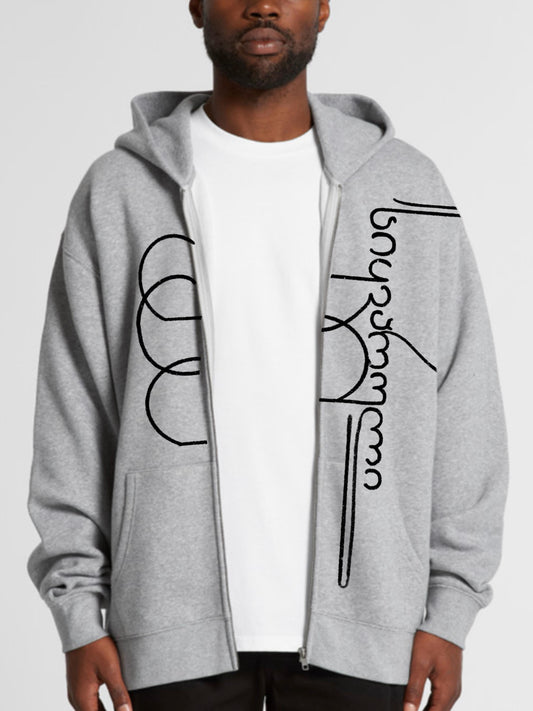 Long sleeve whole zip hoodie
