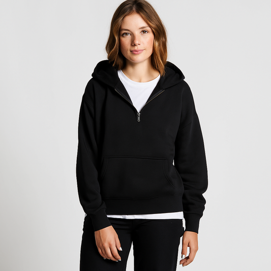 Half Zip Hood