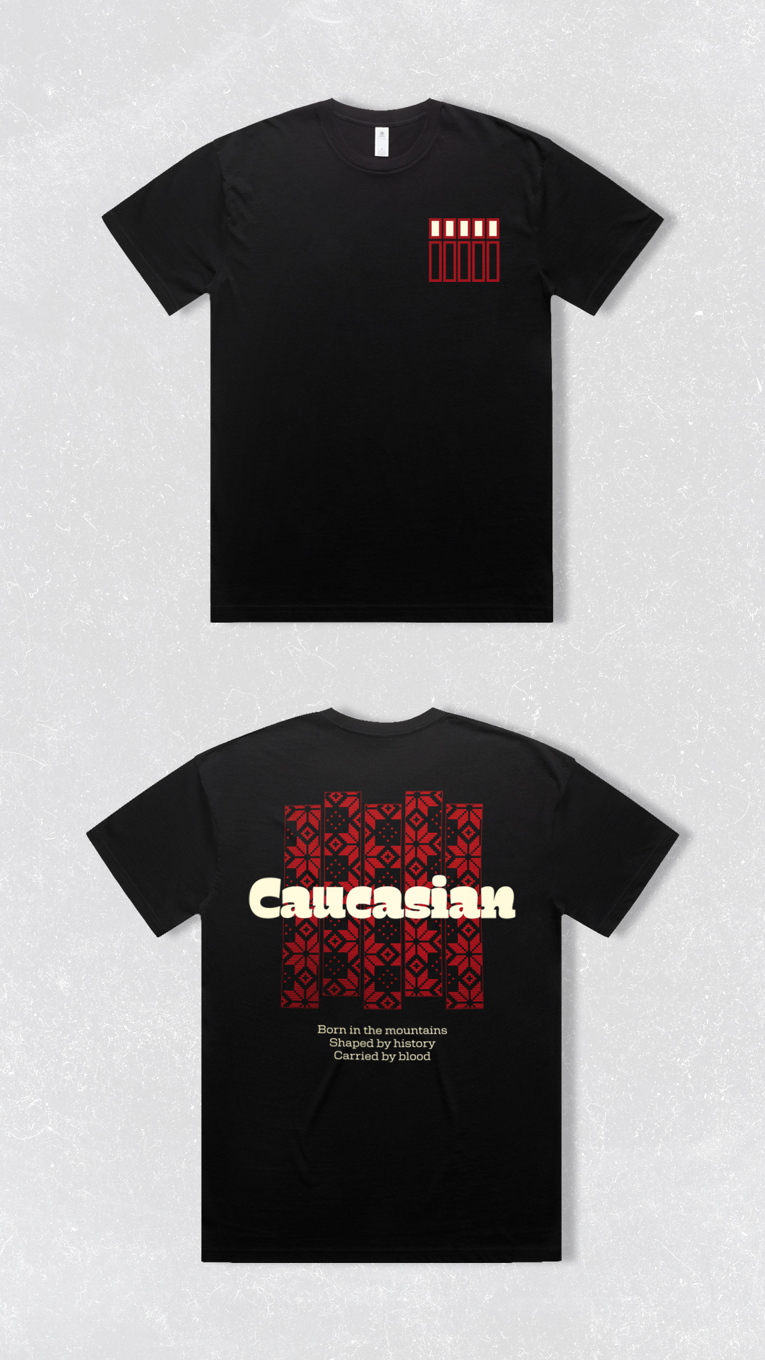 Caucasian Heritage T-Shirt – Mountain Spirit Streetwear Tee